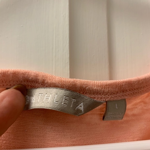 Peach Athleta top size L - Picture 3 of 3